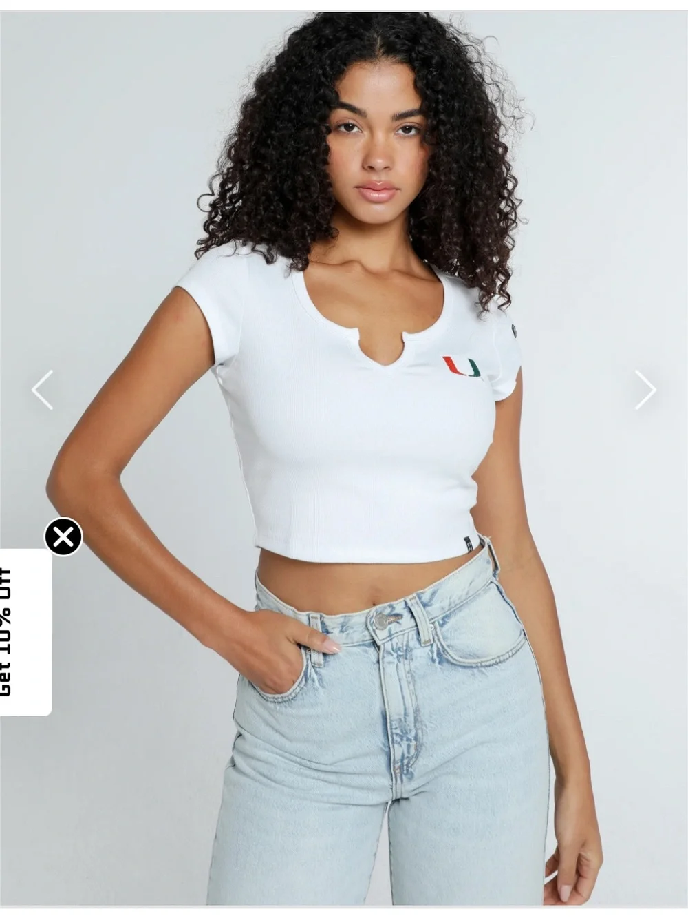 Hype & Vice NWT size S university of Miami top - Picture 6 of 6